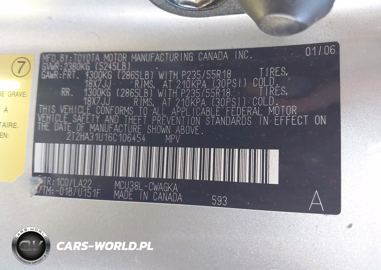 2006 Lexus Rx 330 VIN:2T2HA31U16C106454 - 9