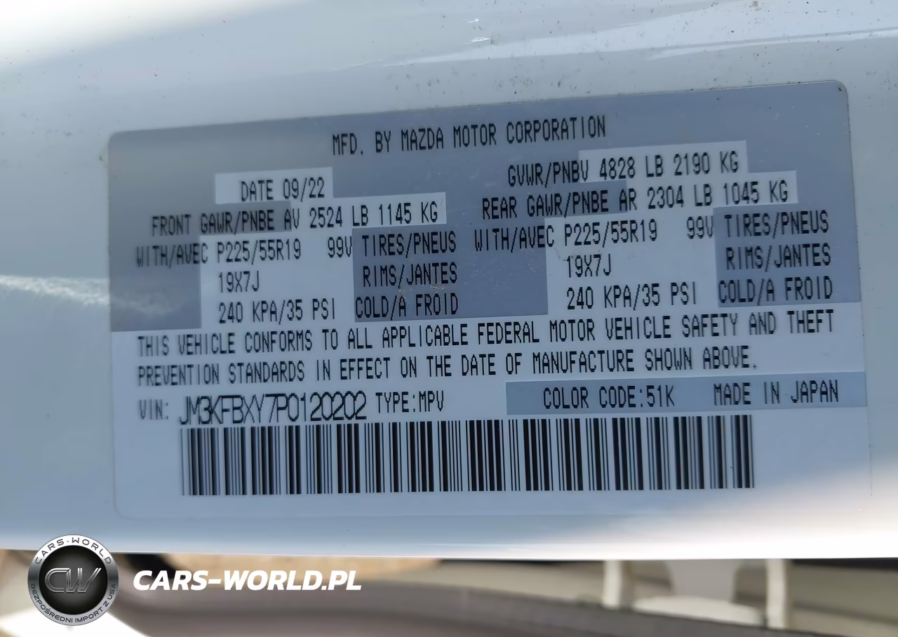 2023 Mazda Cx-5 2.5 Turbo Signature VIN:JM3KFBXY7P0120202 - 9