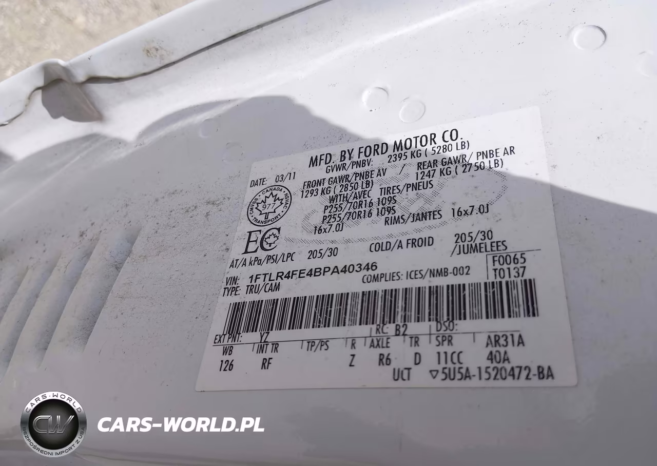 2011 Ford Ranger Xlt VIN:1FTLR4FE4BPA40346 - 9