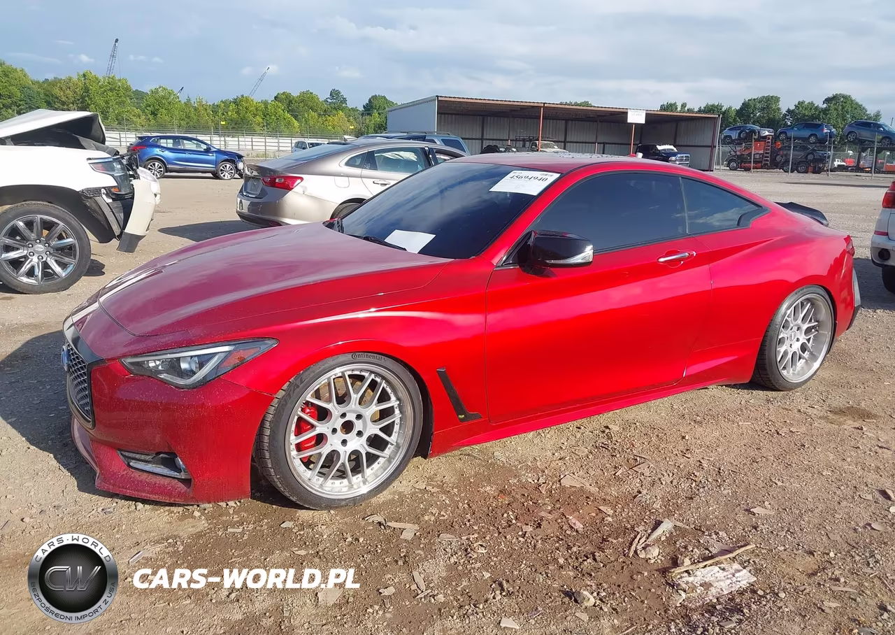 2017 Infiniti Q60 3.0T Red Sport 400 VIN:JN1FV7EK5HM610739 - 2