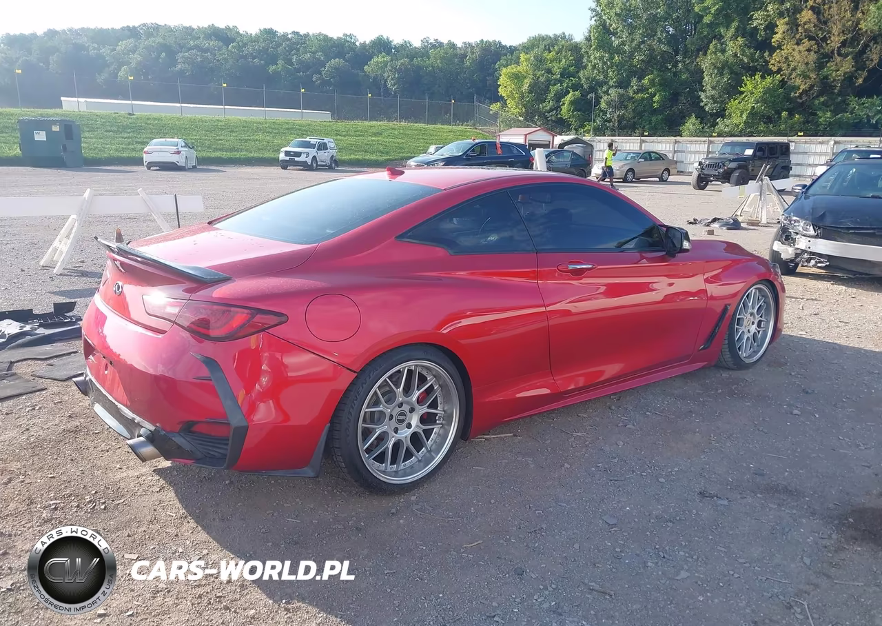 2017 Infiniti Q60 3.0T Red Sport 400 VIN:JN1FV7EK5HM610739 - 4