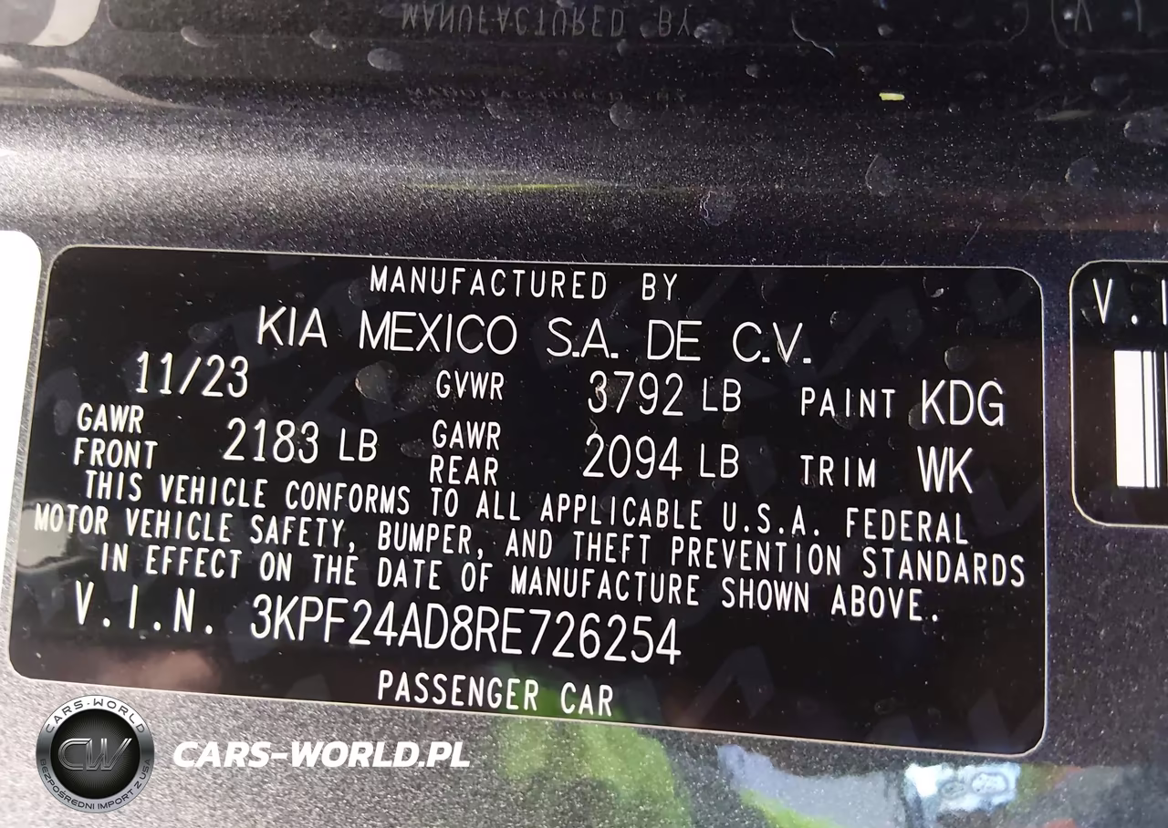 2024 Kia Forte Lxs VIN:3KPF24AD8RE726254 - 9