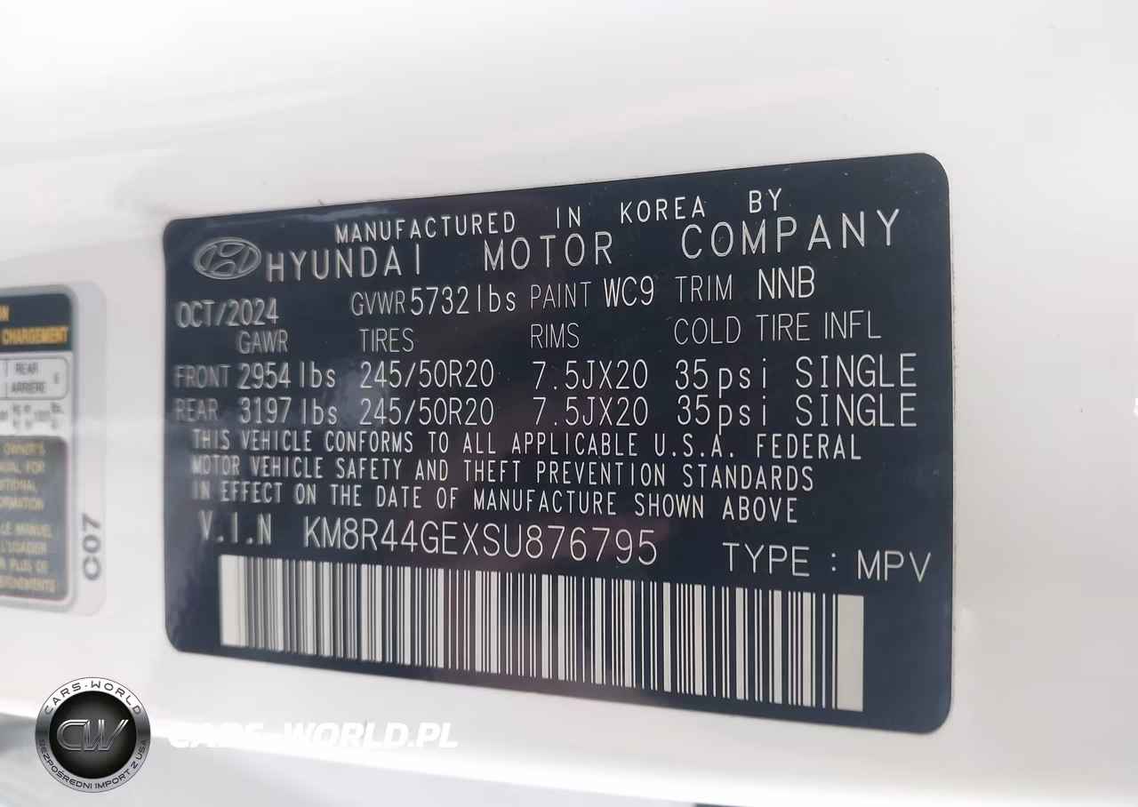 2025 Hyundai Palisade Sel Premium 8P VIN:KM8R44GEXSU876795 - 9