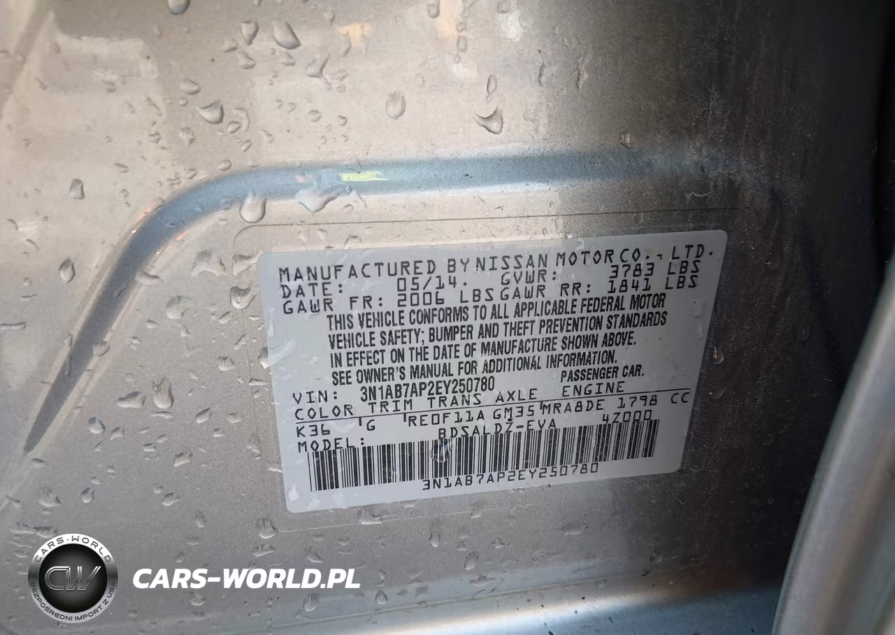 2014 Nissan Sentra Sv VIN:3N1AB7AP2EY250780 - 9