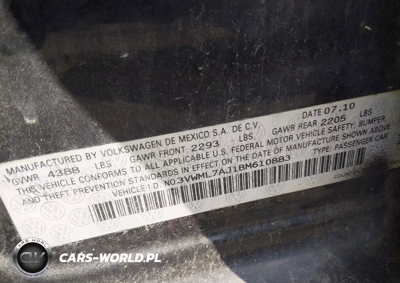 2011 Volkswagen Jetta Sportwagen 2.0L Tdi VIN:3VWML7AJ1BM610883 - 9