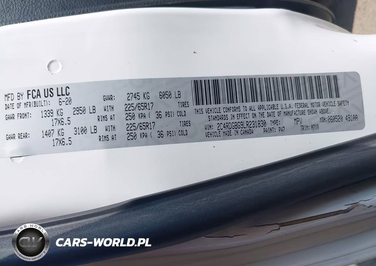 2020 Dodge Grand Caravan Se Plus VIN:2C4RDGBG9LR231830 - 9