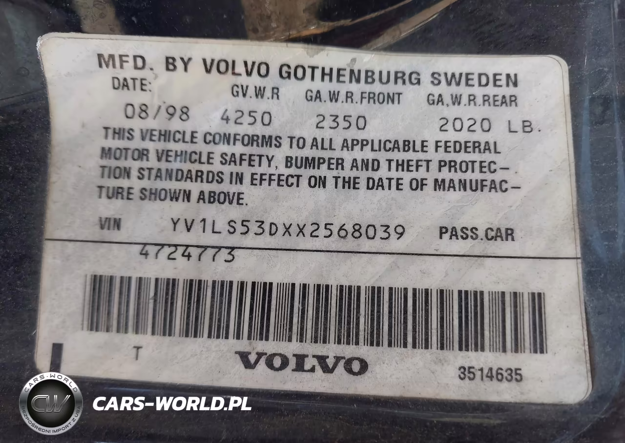 1999 Volvo S70 T5 VIN:YV1LS53DXX2568039 - 9