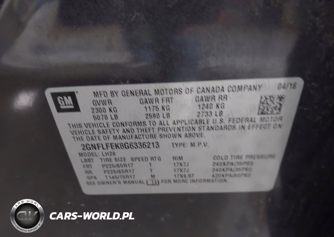 2016 Chevrolet Equinox Lt VIN:2GNFLFEK8G6336213 - 9