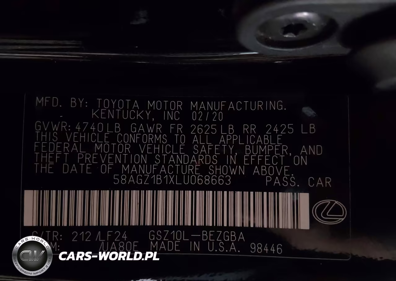 2020 Lexus Es 350 F Sport VIN:58AGZ1B1XLU068663 - 9