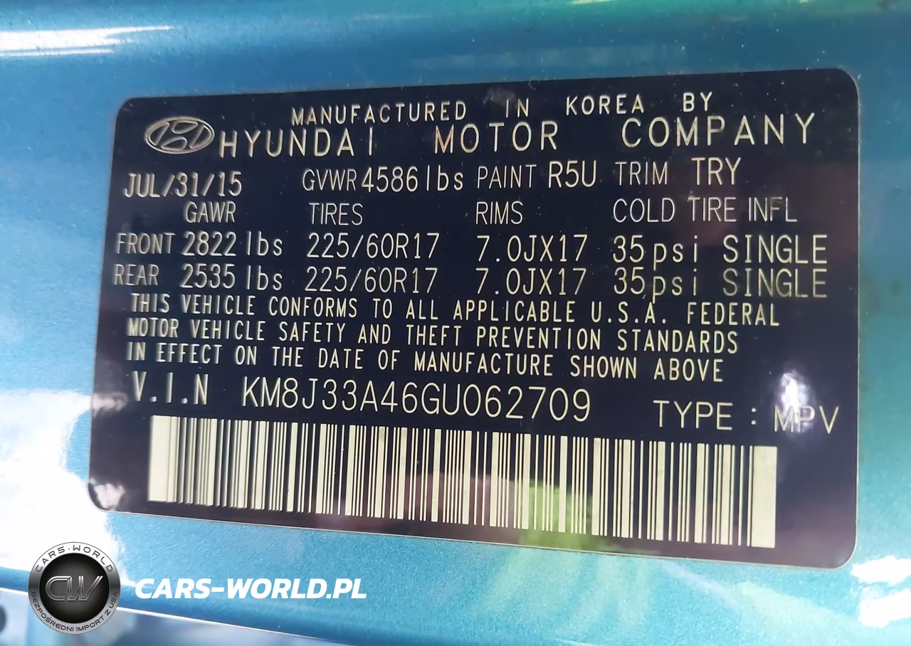 2016 Hyundai Tucson Se VIN:KM8J33A46GU062709 - 9