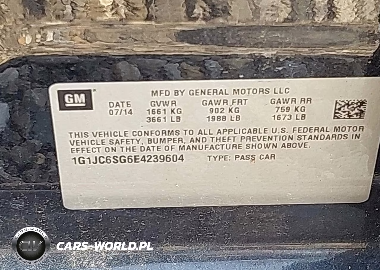 2014 Chevrolet Sonic Lt Auto VIN:1G1JC6SG6E4239604 - 9