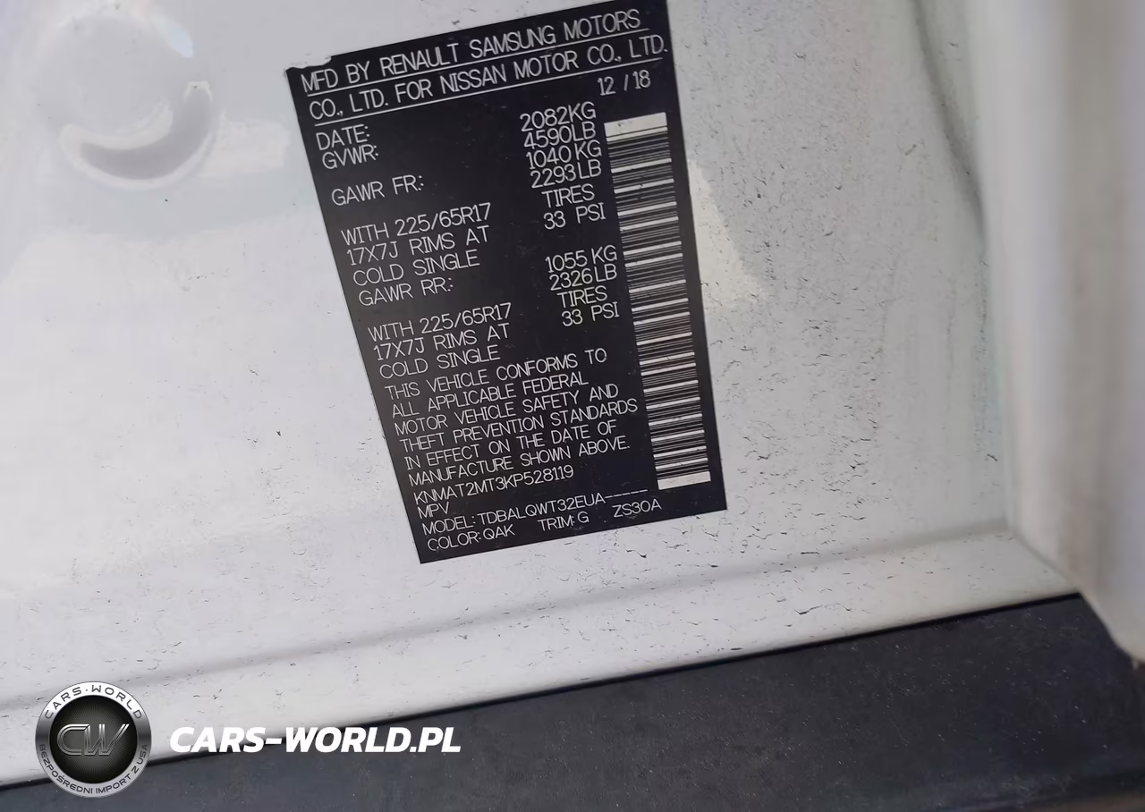 2019 Nissan Rogue Sv VIN:KNMAT2MT3KP528119 - 9
