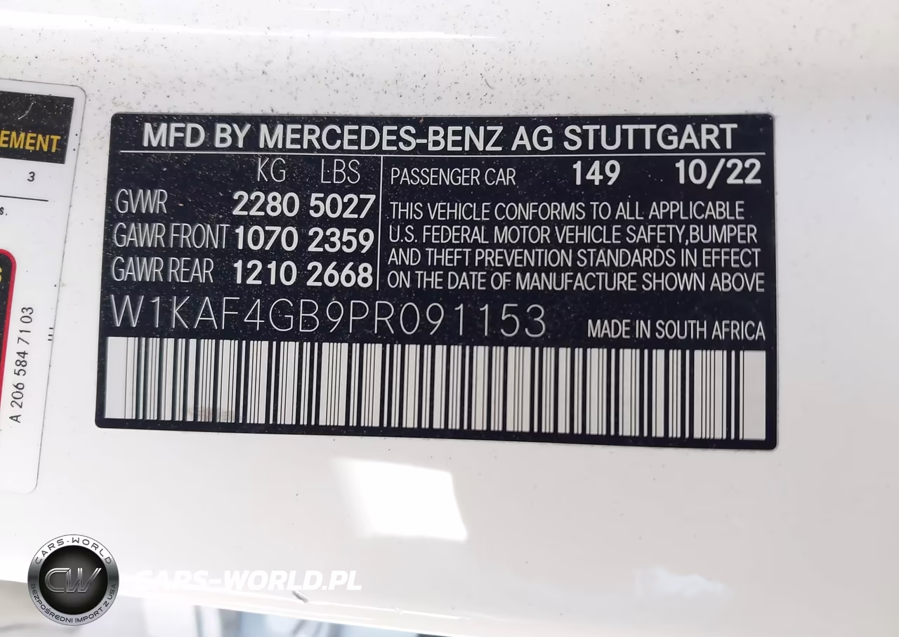 2023 Mercedes-Benz C 300 Sedan VIN:W1KAF4GB9PR091153 - 9