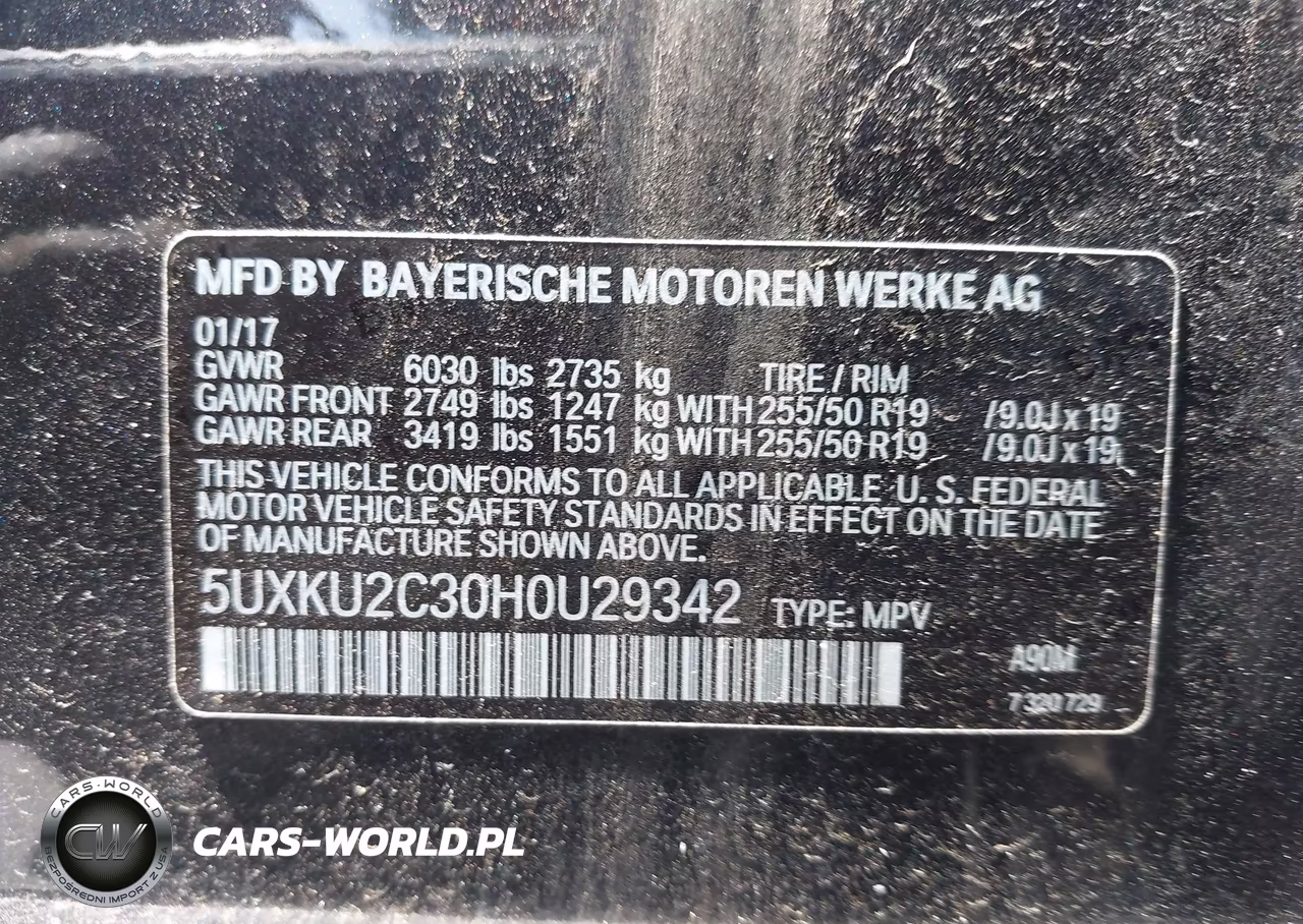 2017 BMW X6 VIN:5UXKU2C30H0U29342 - 9