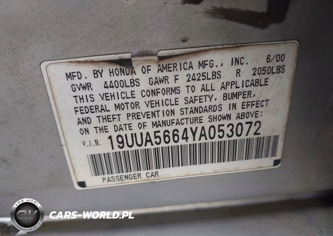 2000 Acura Tl 3.2 VIN:19UUA5664YA053072 - 9