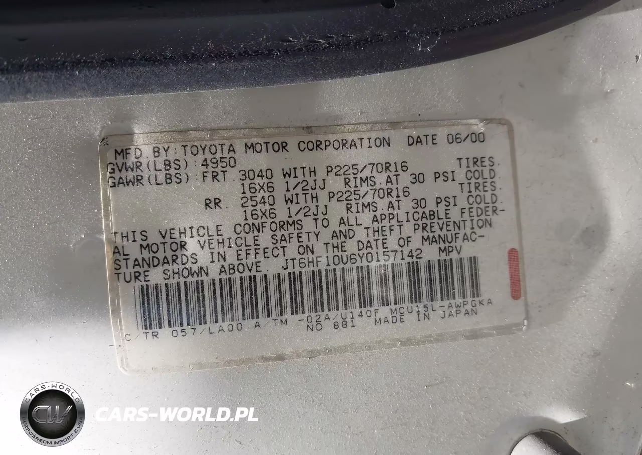 2001 Lexus Rx 300 VIN:JTJHF10U310184858 - 9