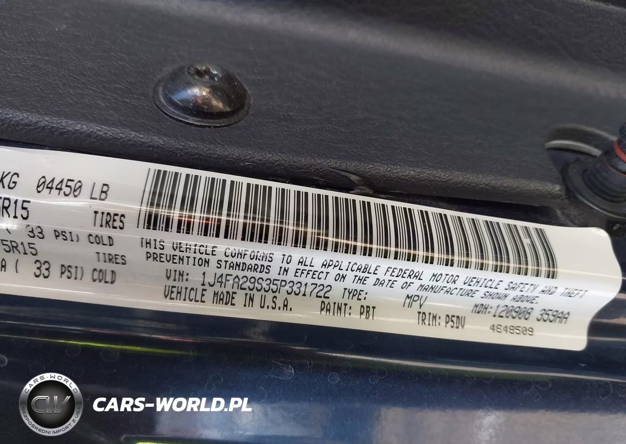 2005 Jeep Wrangler Se VIN:1J4FA29S35P331722 - 9