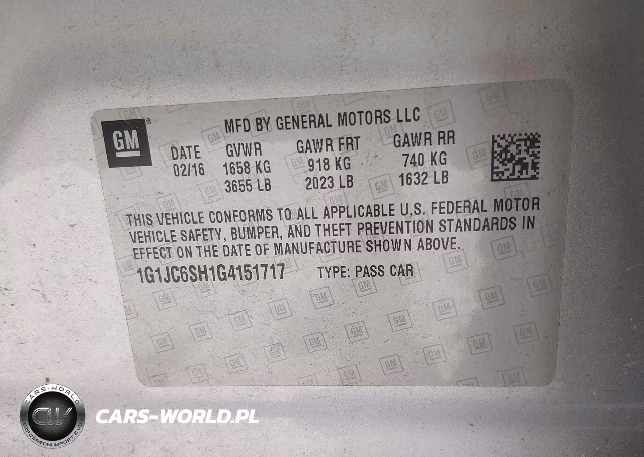 2016 Chevrolet Sonic Lt Auto VIN:1G1JC6SH1G4151717 - 9