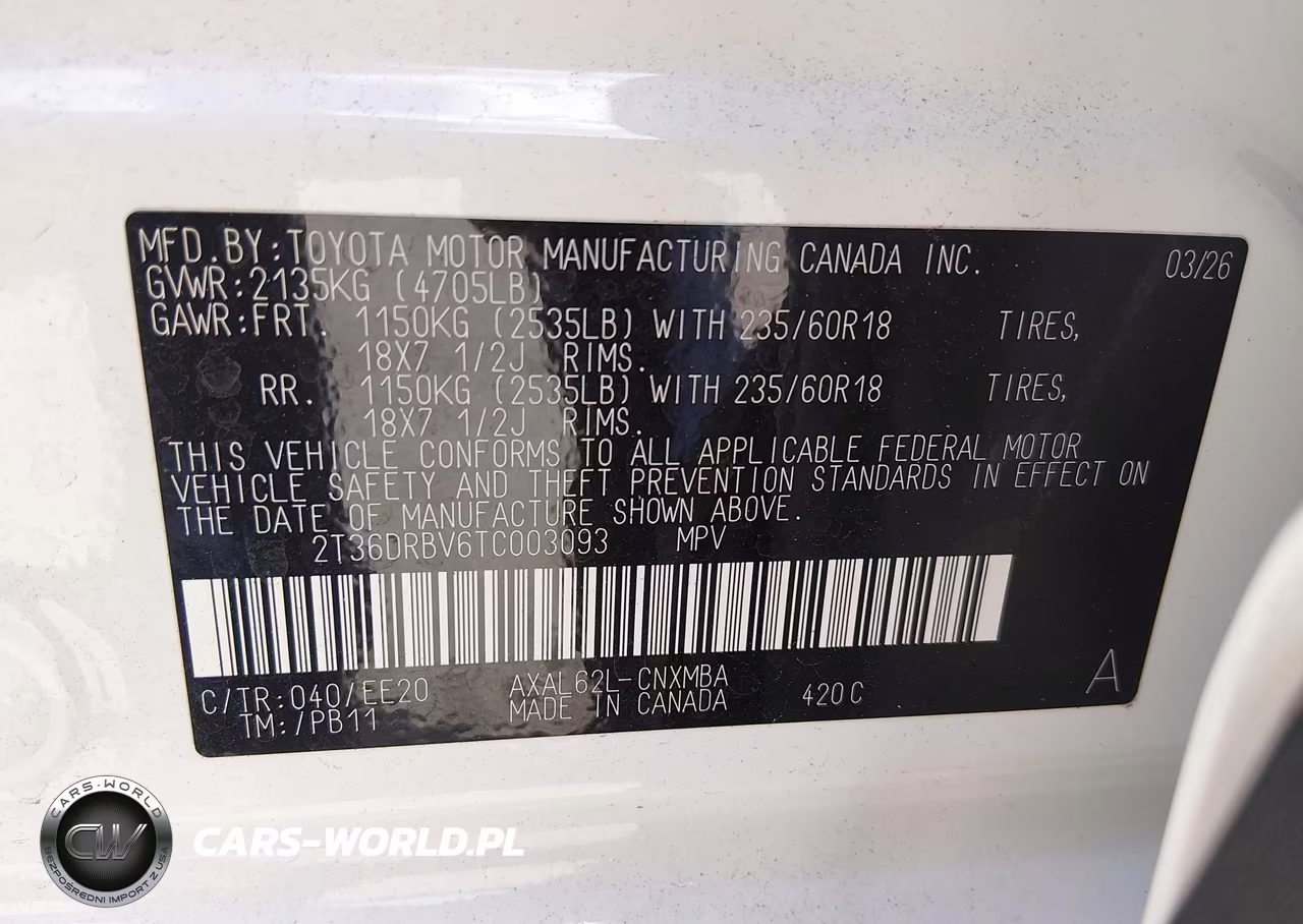 2026 Toyota Rav4 Xle Premium VIN:2T36DRBV6TC003093 - 9