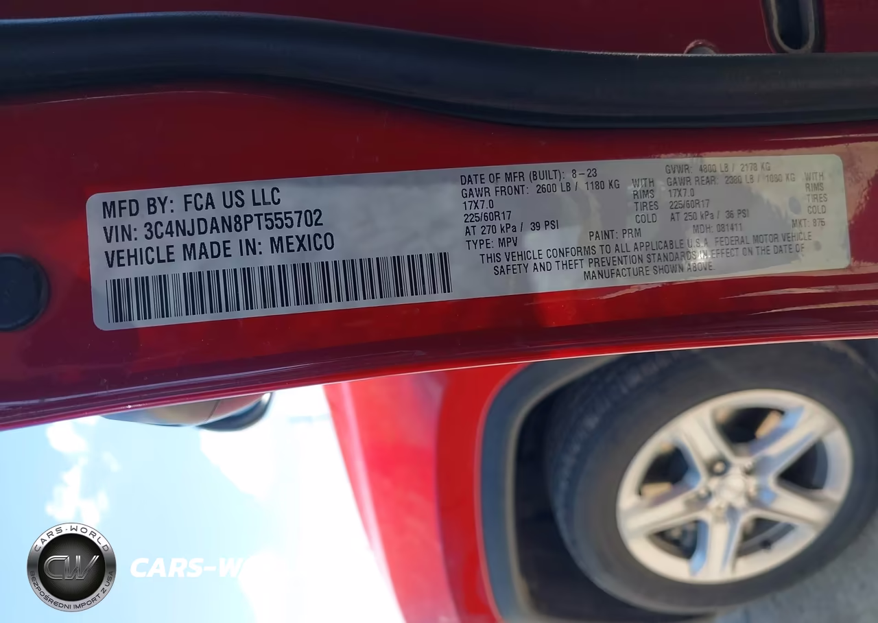2023 Jeep Compass Sport 4X4 VIN:3C4NJDAN8PT555702 - 9