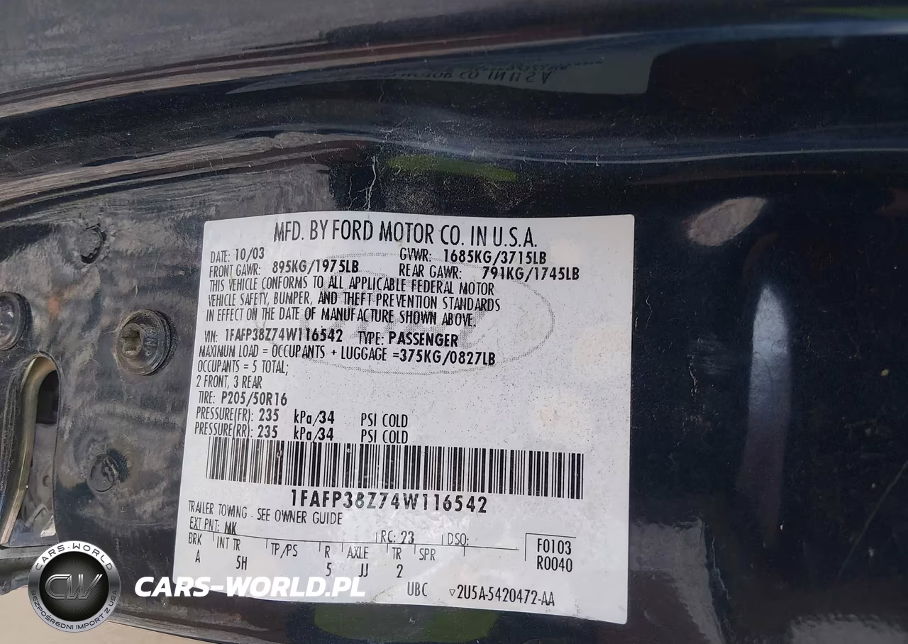 2004 Ford Focus Zts VIN:1FAFP38Z74W116542 - 9