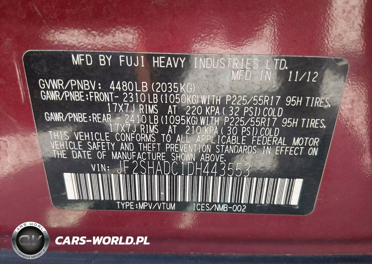 2013 Subaru Forester 2.5X Premium VIN:JF2SHADC1DH443553 - 9