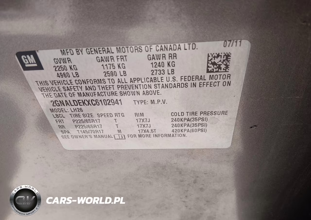 2012 Chevrolet Equinox Lt W-1Lt VIN:2GNALDEKXC6102941 - 9