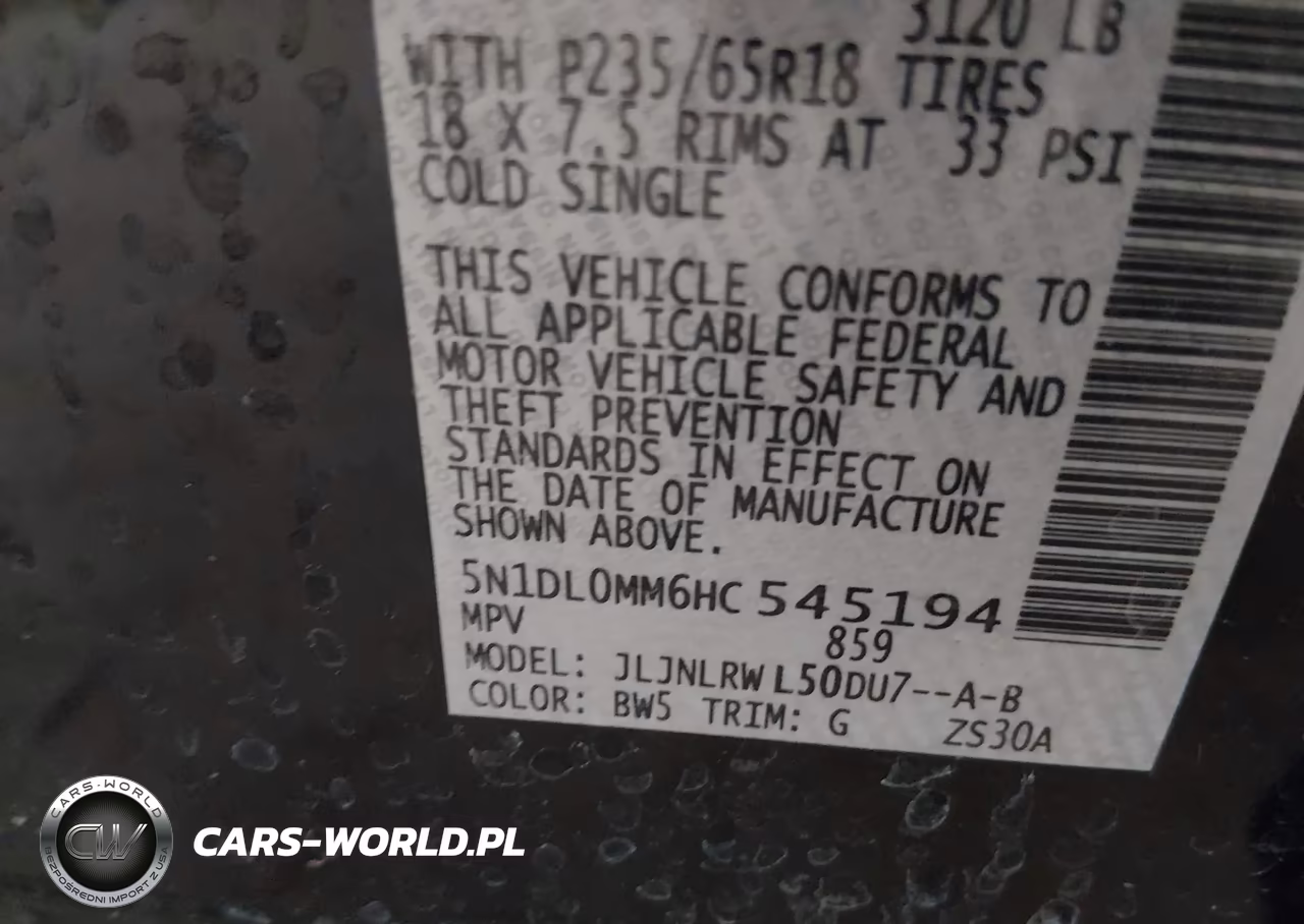 2017 Infiniti Qx60 VIN:5N1DL0MM6HC545194 - 9