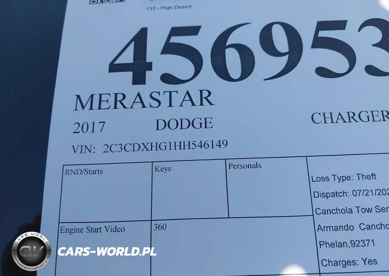 2017 Dodge Charger Sxt Rwd VIN:2C3CDXHG1HH546149 - 9