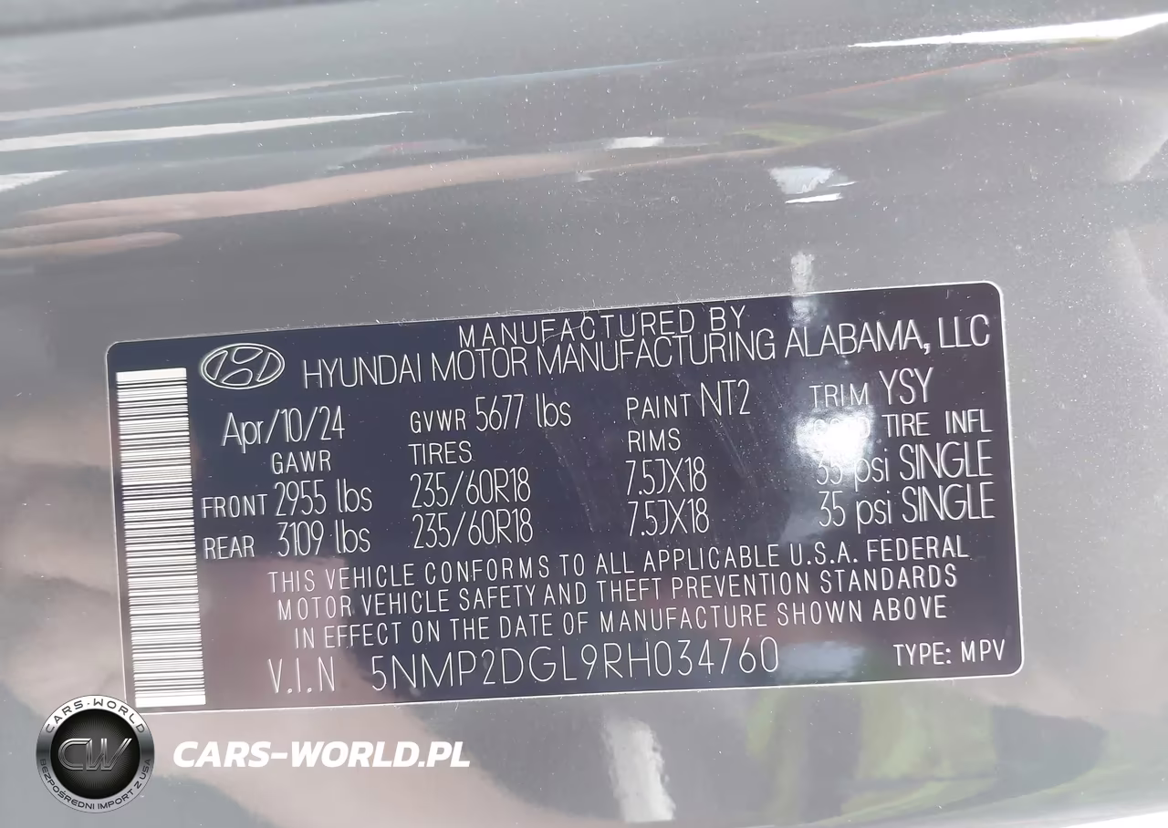 2024 Hyundai Santa Fe Sel VIN:5NMP2DGL9RH034760 - 9