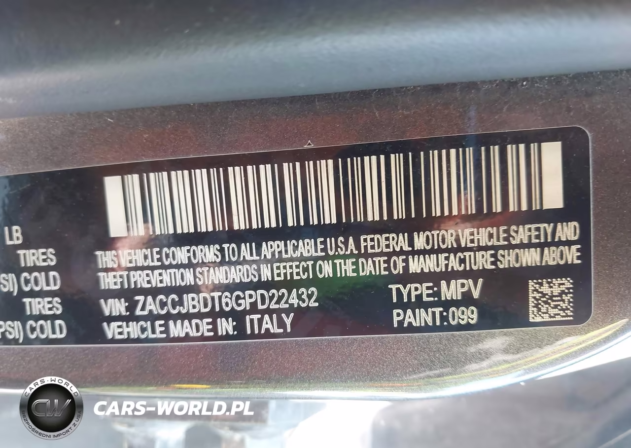 2016 Jeep Renegade Limited VIN:ZACCJBDT6GPD22432 - 9