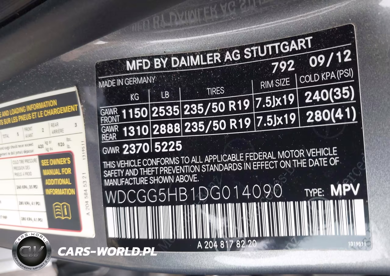 2013 Mercedes-Benz Glk 350 VIN:WDCGG5HB1DG014090 - 9