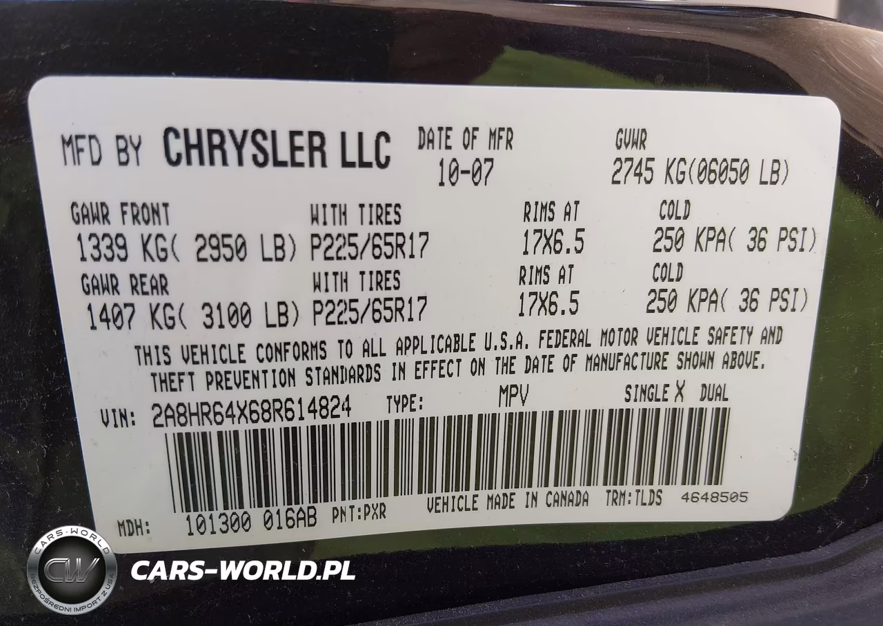 2008 Chrysler Town & Country Limited VIN:2A8HR64X68R614824 - 9