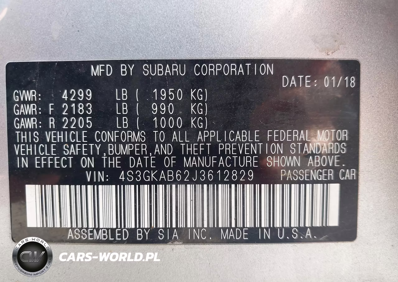 2018 Subaru Impreza 2.0I Premium VIN:4S3GKAB62J3612829 - 9
