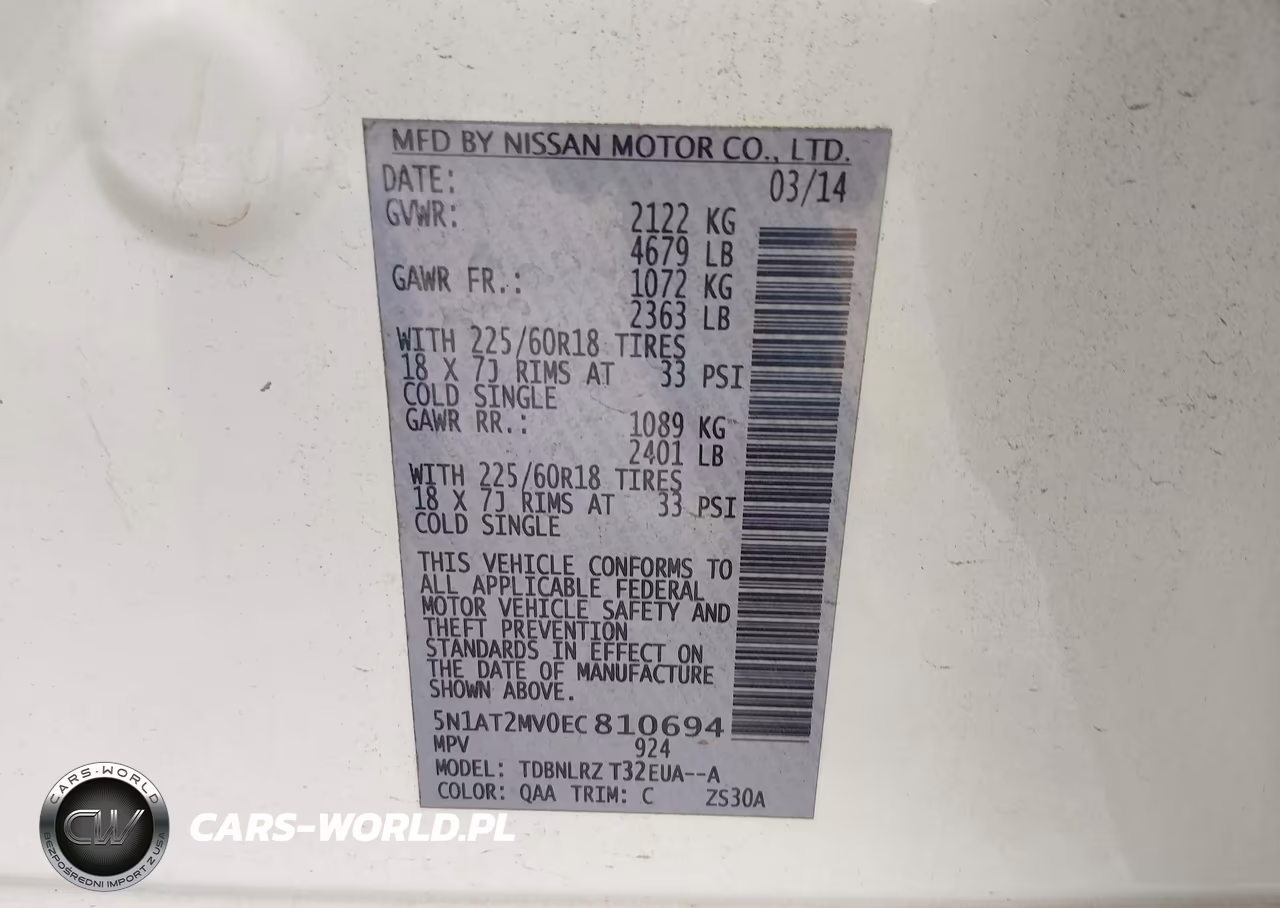 2014 Nissan Rogue Sl VIN:5N1AT2MV0EC810694 - 9