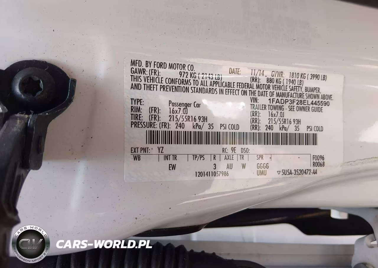 2014 Ford Focus Se VIN:1FADP3F28EL445590 - 9