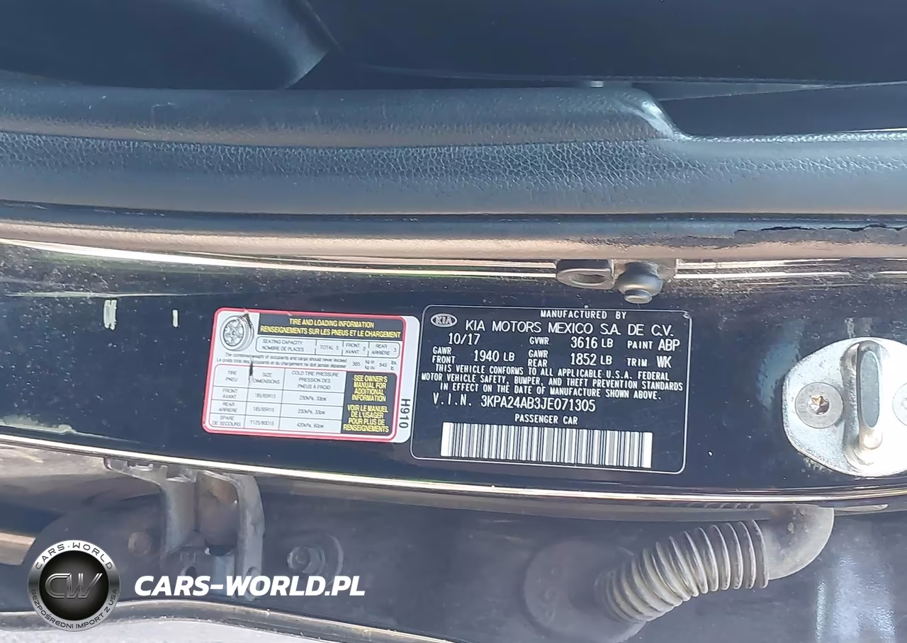 2018 Kia Rio Lx VIN:3KPA24AB3JE071305 - 9