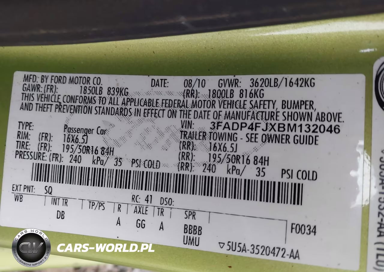 2011 Ford Fiesta Ses VIN:3FADP4FJXBM132046 - 9