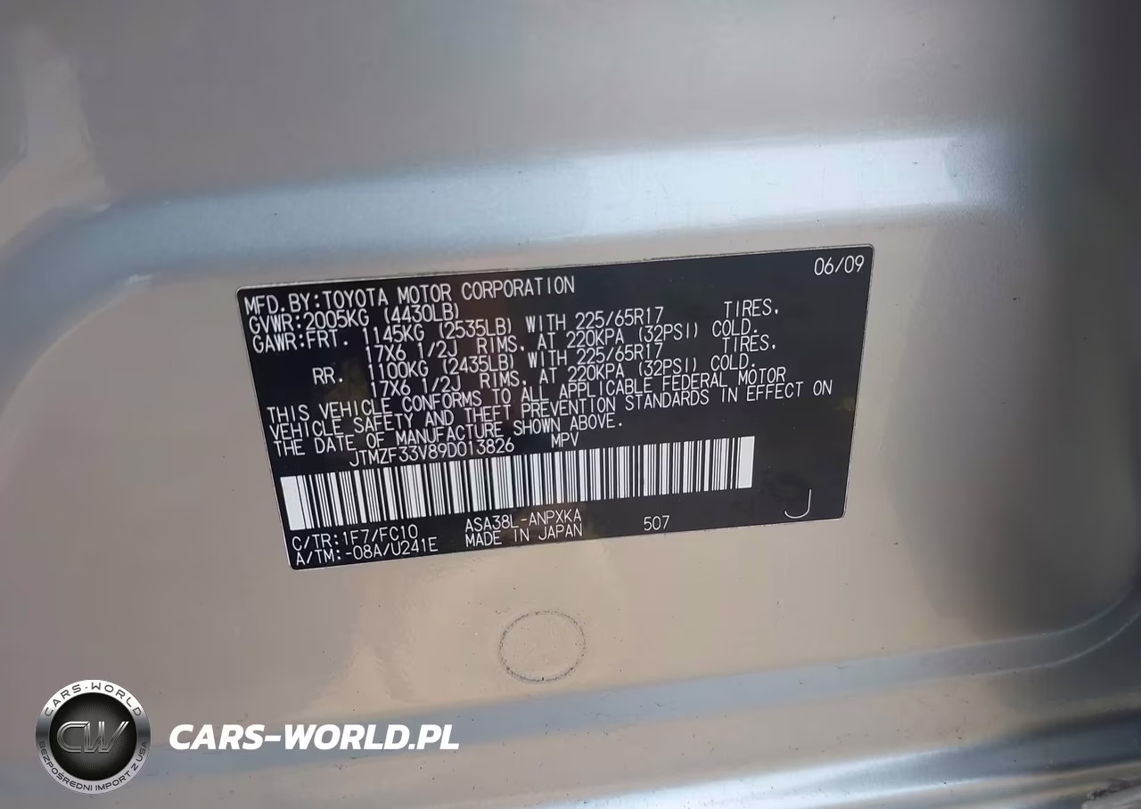 2009 Toyota Rav4 VIN:JTMZF33V89D013826 - 9