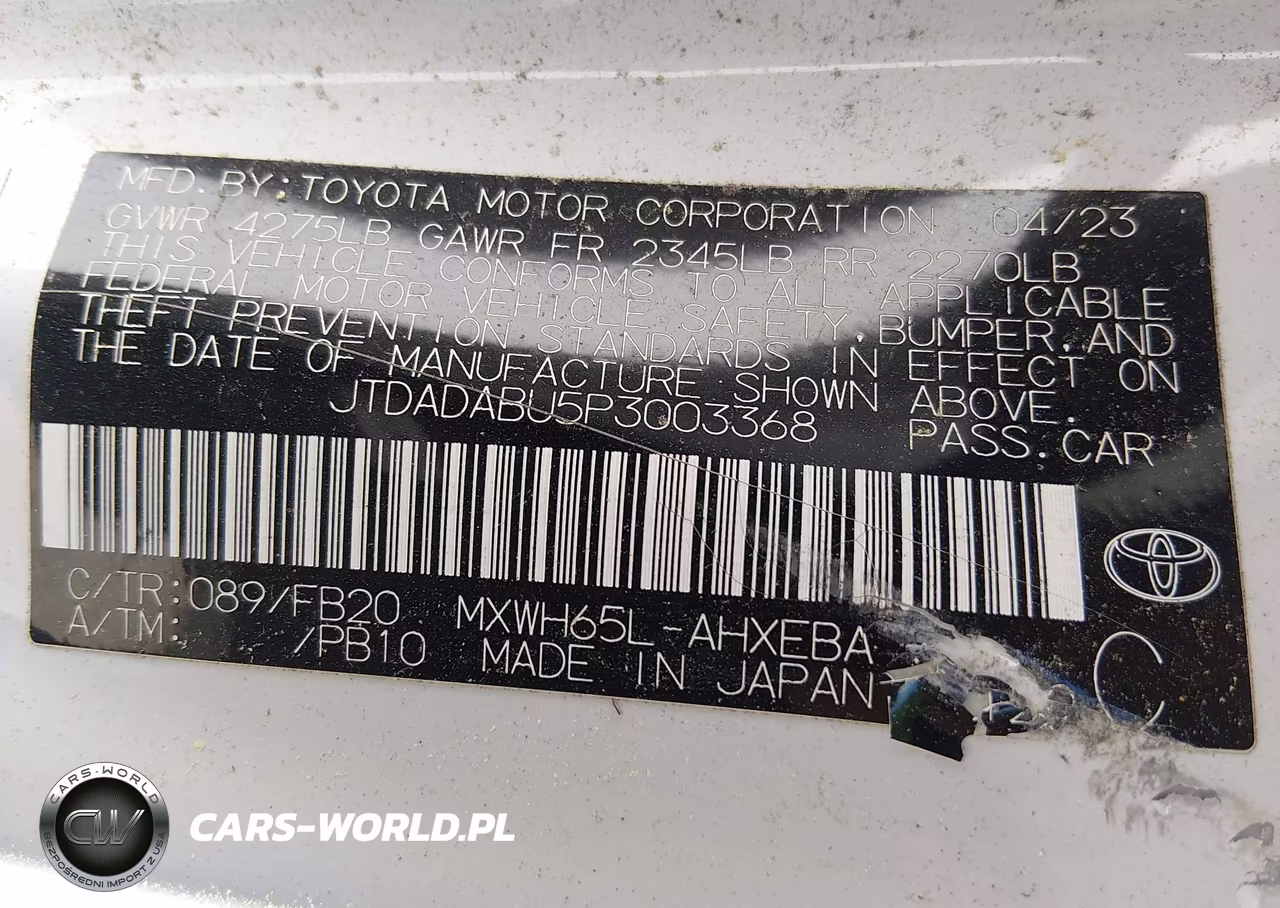 2023 Toyota Prius Le Awd-E VIN:JTDADABU5P3003368 - 9