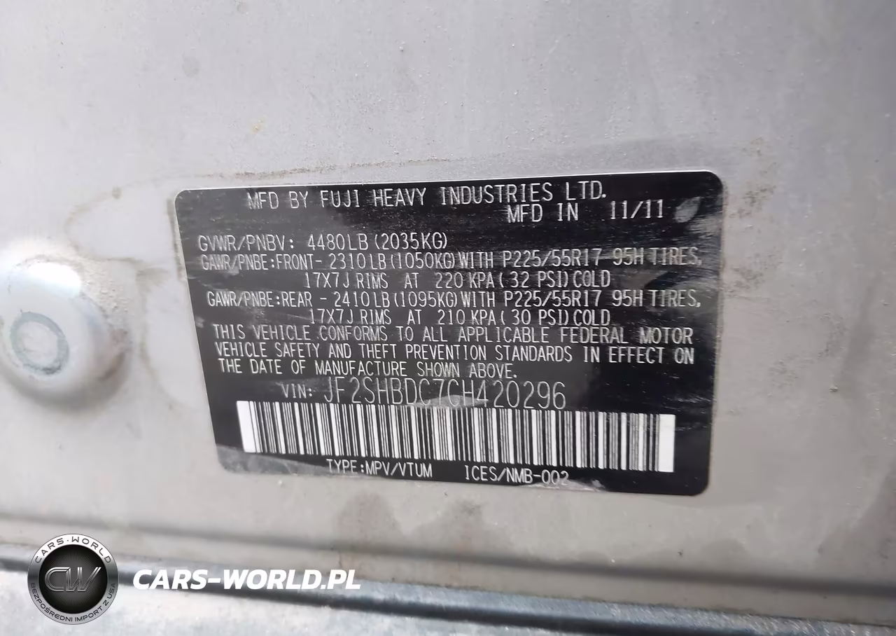 2012 Subaru Forester 2.5X Premium VIN:JF2SHBDC7CH420296 - 9
