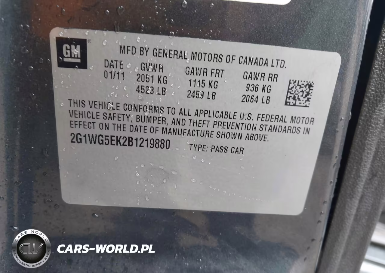 2011 Chevrolet Impala Lt VIN:2G1WG5EK2B1219880 - 9