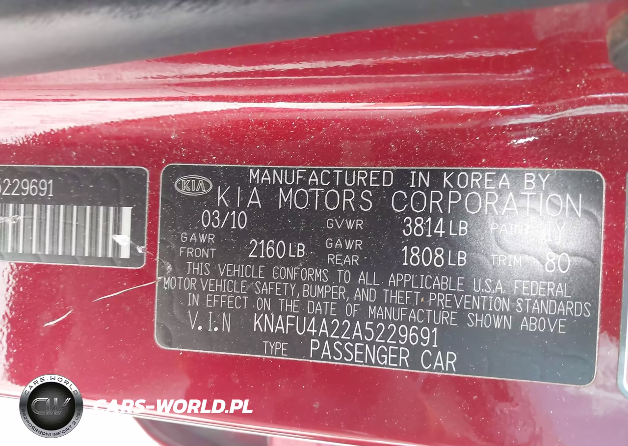 2010 Kia Forte Ex VIN:KNAFU4A22A5229691 - 9
