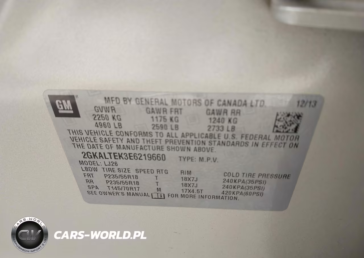 2014 GMC Terrain Slt-2 VIN:2GKALTEK3E6219660 - 9
