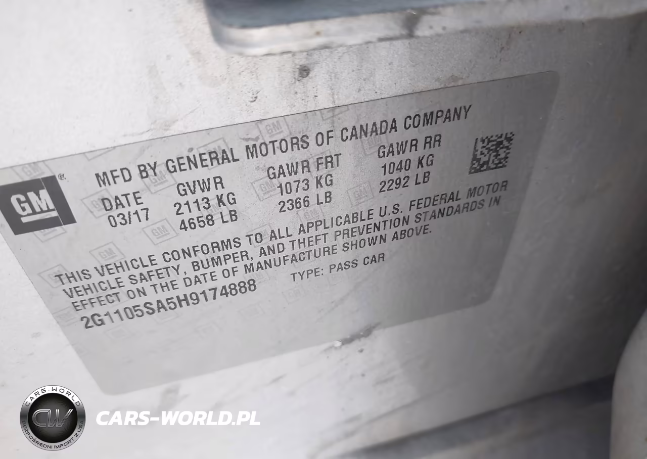 2017 Chevrolet Impala 1Lt VIN:2G1105SA5H9174888 - 9