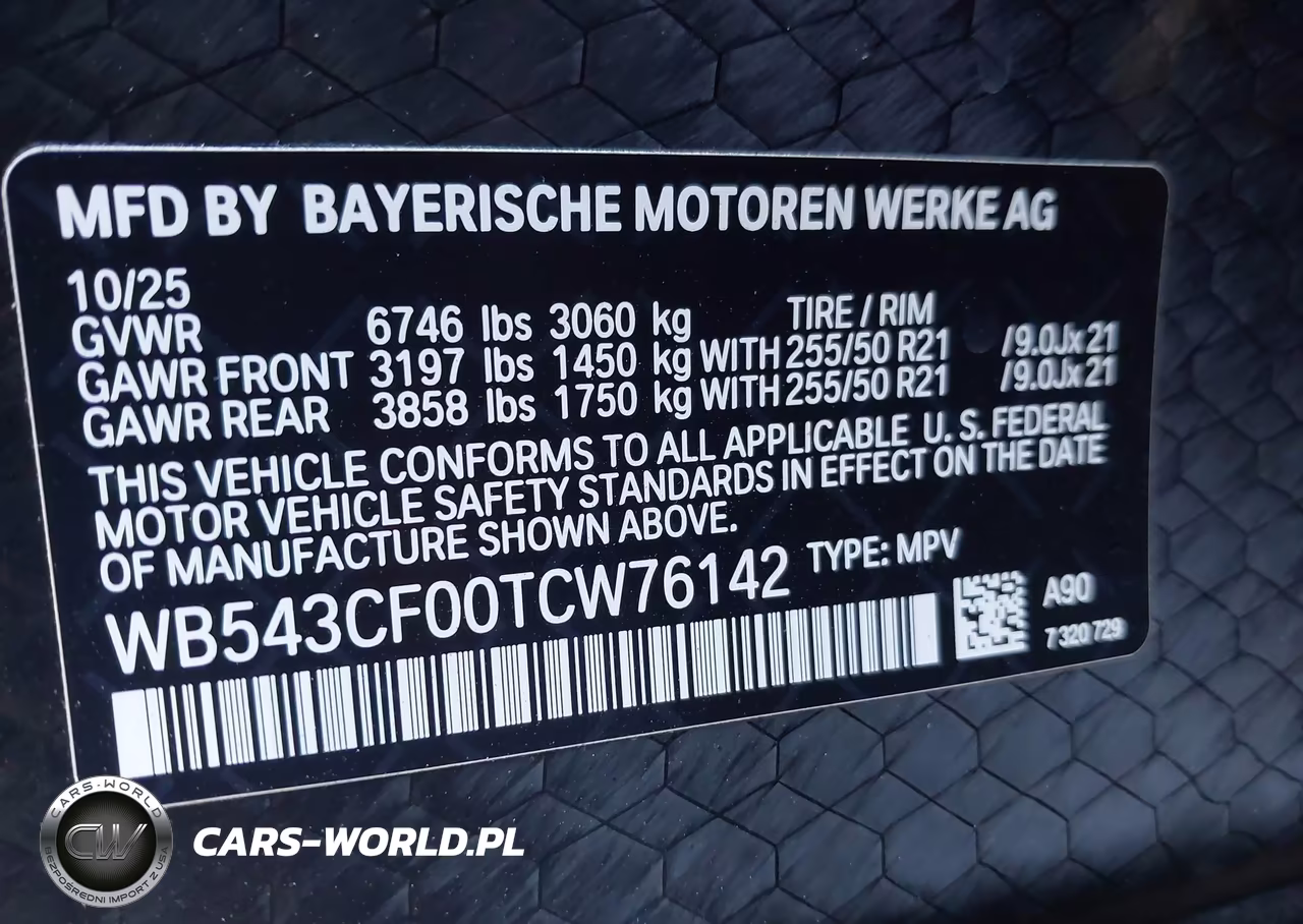 2026 BMW Ix xDrive45 VIN:WB543CF00TCW76142 - 9