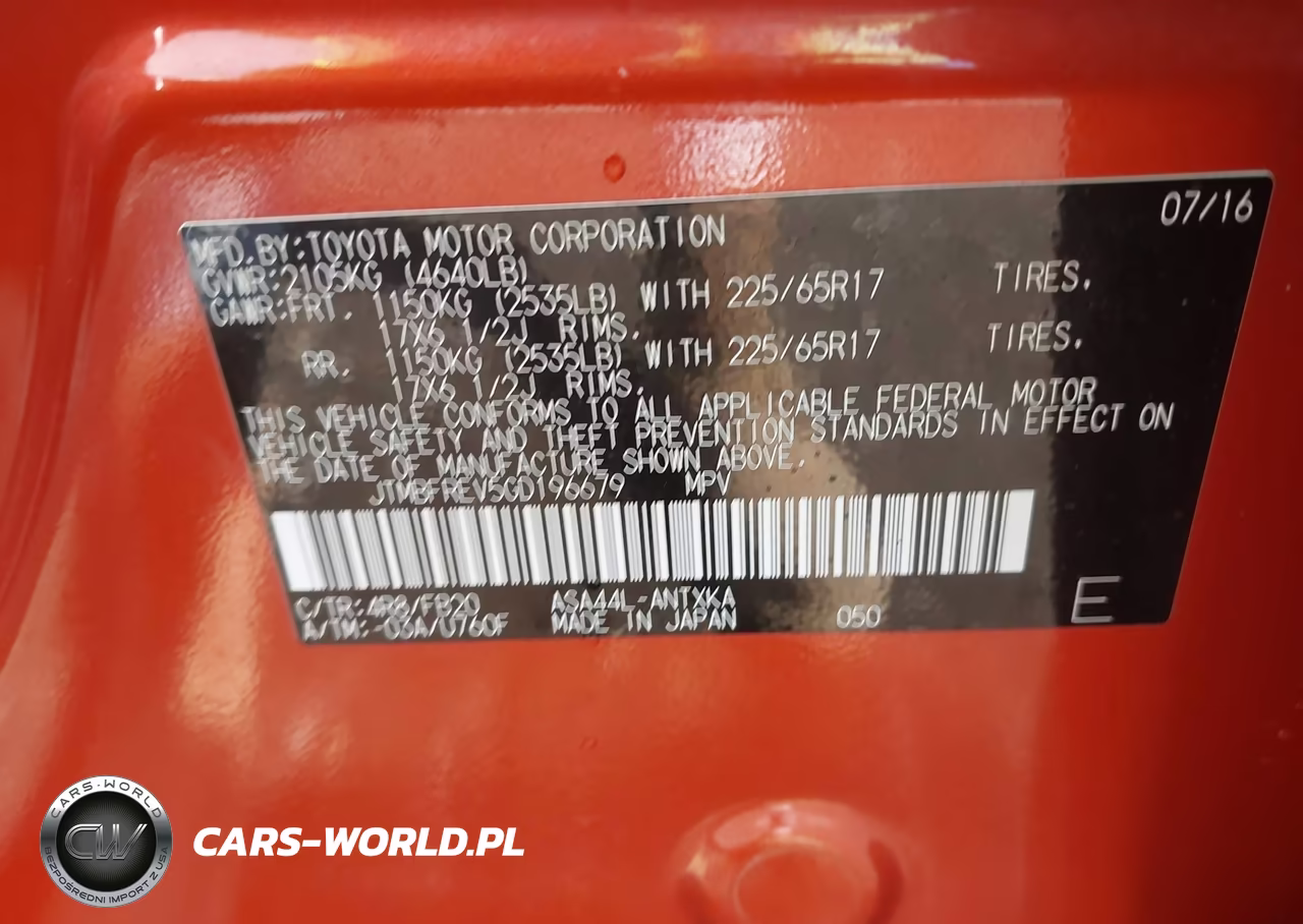 2016 Toyota Rav4 Le VIN:JTMBFREV5GD196679 - 9