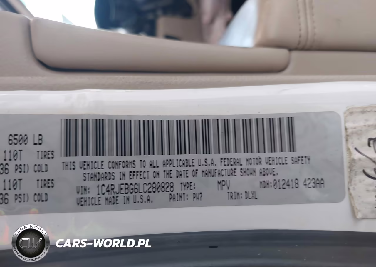 2020 Jeep Grand Cherokee Limited 4X2 VIN:1C4RJEBG6LC280828 - 9
