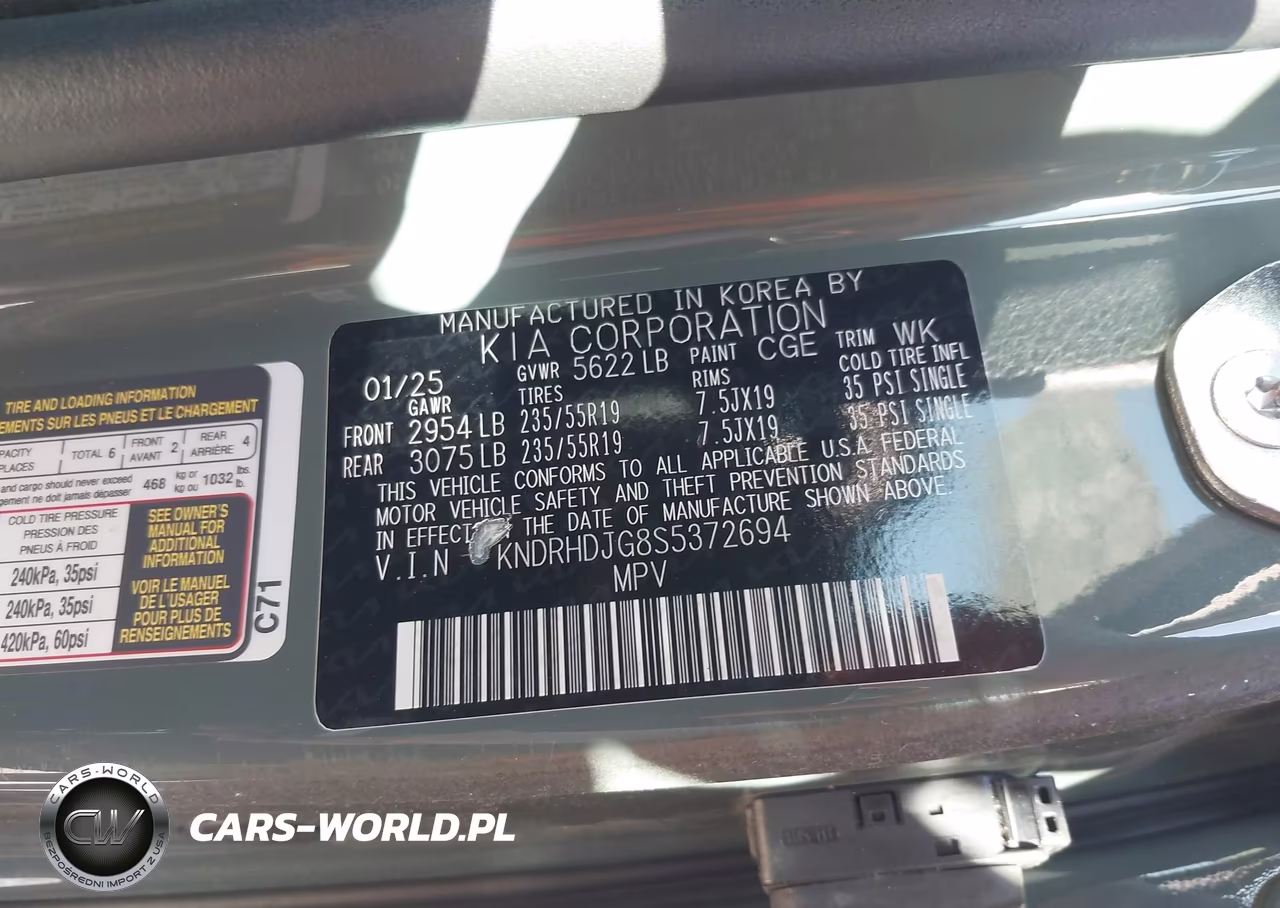 2025 Kia Sorento Ex VIN:KNDRHDJG8S5372694 - 9