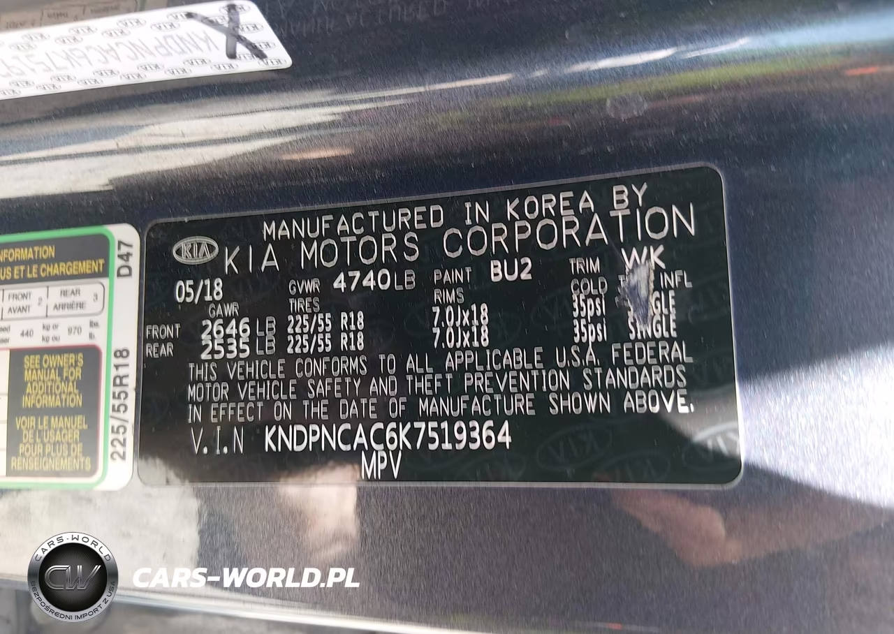 2019 Kia Sportage Ex VIN:KNDPNCAC6K7519364 - 9